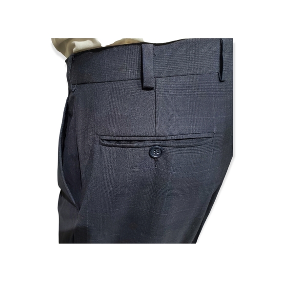 Brooks Brothers "346" Wool Lycra Suit, Navy Glen Check, Men's 42 Regular x 35 - Picture 5 of 9